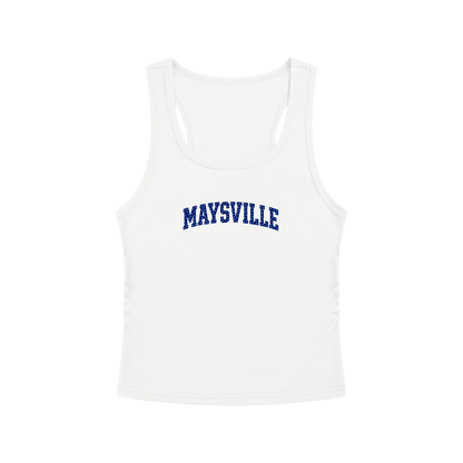 Polka Dot Maysville Women's Ruched Tank Top