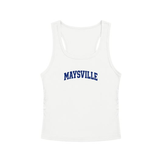 Polka Dot Maysville Women's Ruched Tank Top