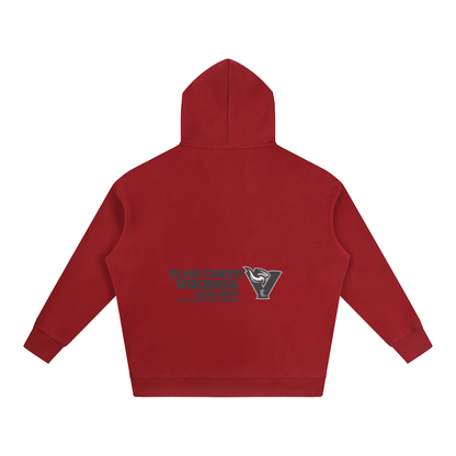 Vector Star Front East Lyme Oversize Fleeced Hoodie