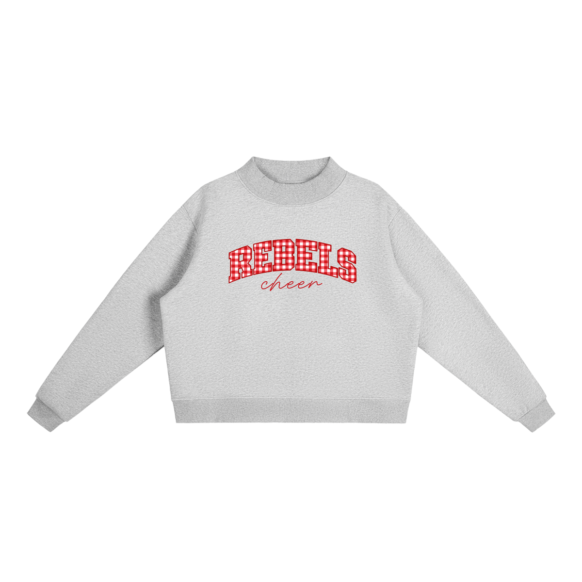 Essential Fleece Mock-Neck Crew Sweatshirt