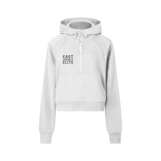 Cropped Half-Zip Hoodie