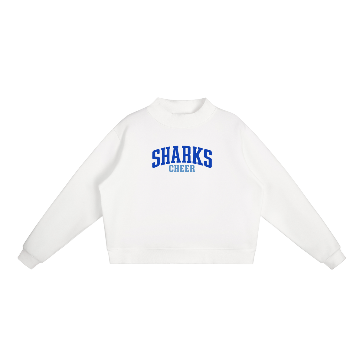 Basic 1 Saint James Essential Fleece Mock-Neck Crew Sweatshirt (printed)