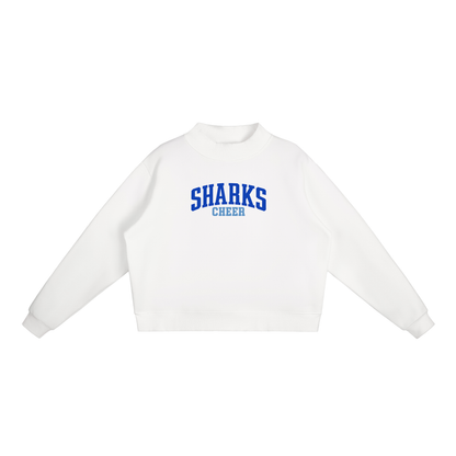 Basic 1 Saint James Essential Fleece Mock-Neck Crew Sweatshirt (printed)
