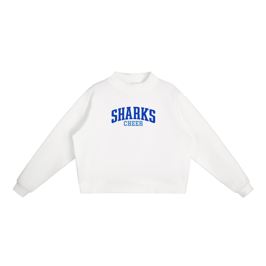 Basic 1 Saint James Essential Fleece Mock-Neck Crew Sweatshirt (printed)