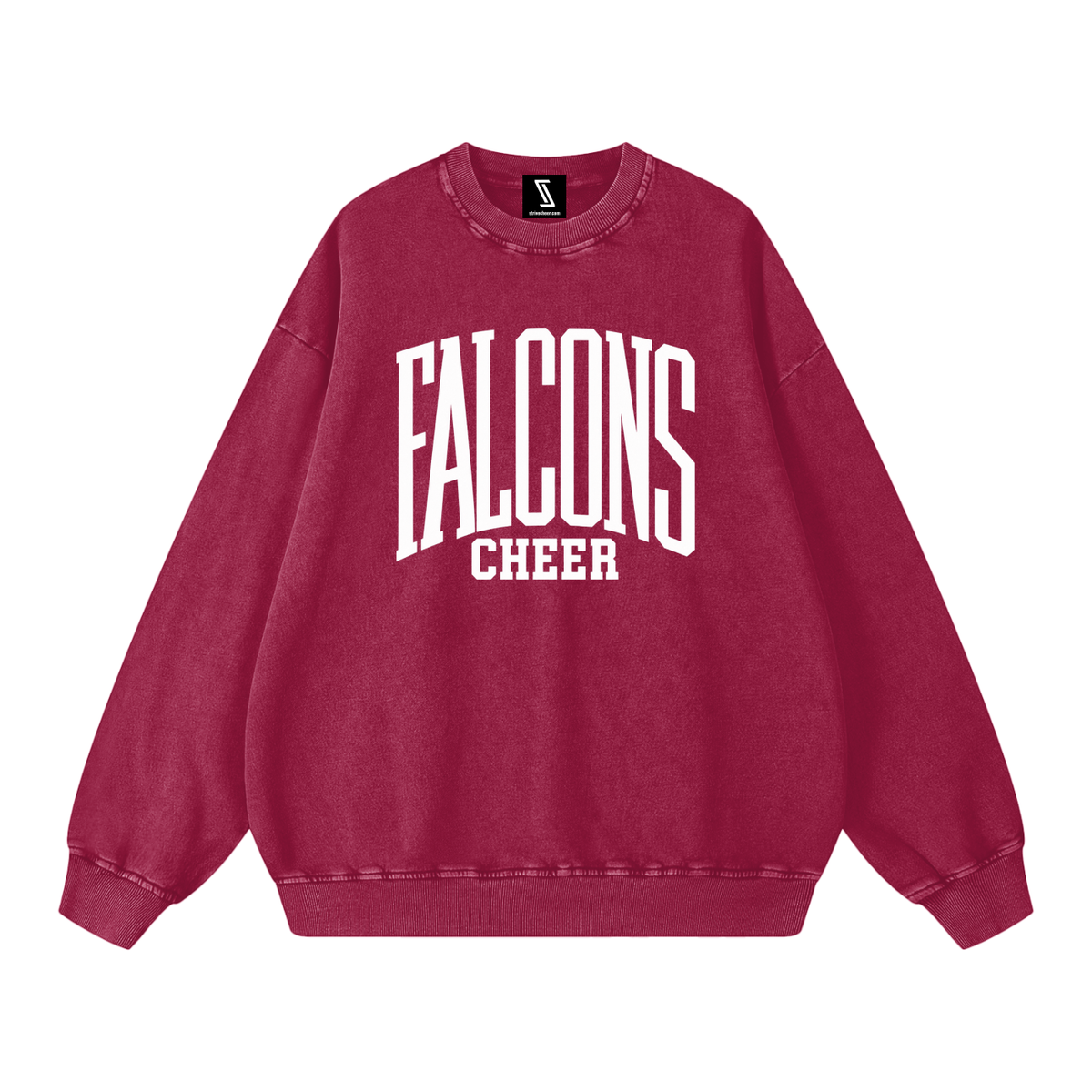 Basic 3 Fitch Snow Washed Oversized Sweatshirt