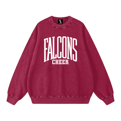 Basic 3 Fitch Snow Washed Oversized Sweatshirt