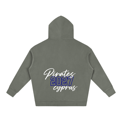 Cursive Front Cyprus Oversize Fleeced Hoodie