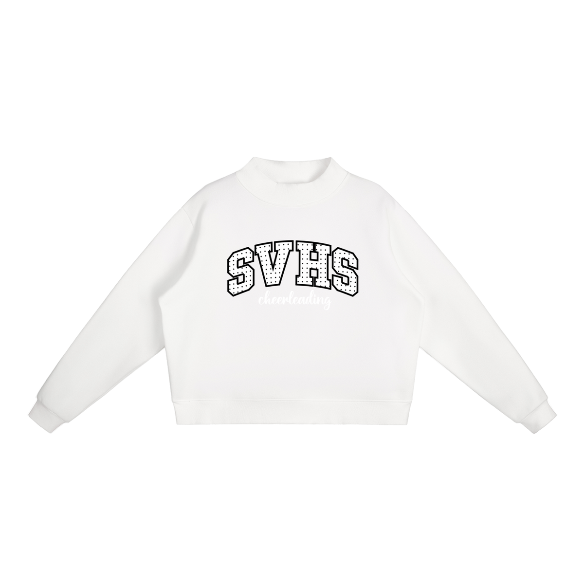 Essential Fleece Mock-Neck Crew Sweatshirt
