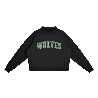 Gingham Wolves Mockneck