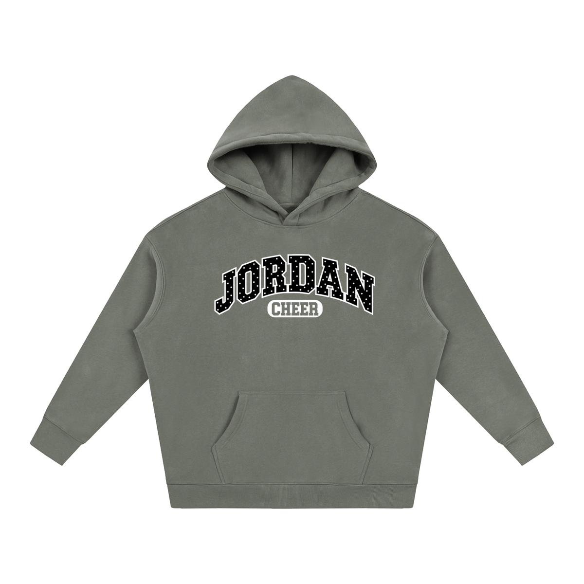 Polka Dot Oversize Fleeced Hoodie