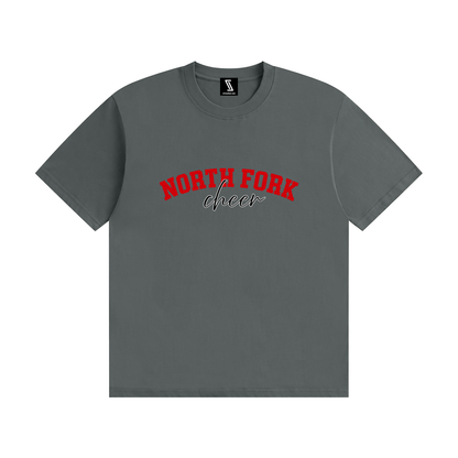 Cursive North Fork Unisex Seamless Cotton T-Shirt