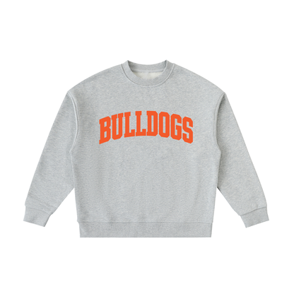 Basic 2 Green Bulldogs Essential Fleece Kids' Crewneck Sweatshirt