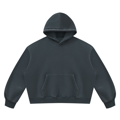 Unisex Vintage Wash Boxy Fleece Hoodie