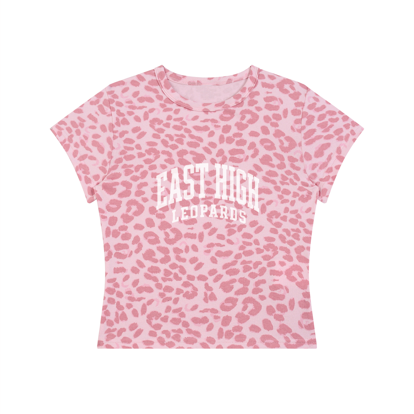 Women’s Leopard Print Crop T-Shirt