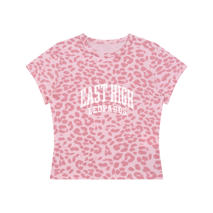 Women’s Leopard Print Crop T-Shirt