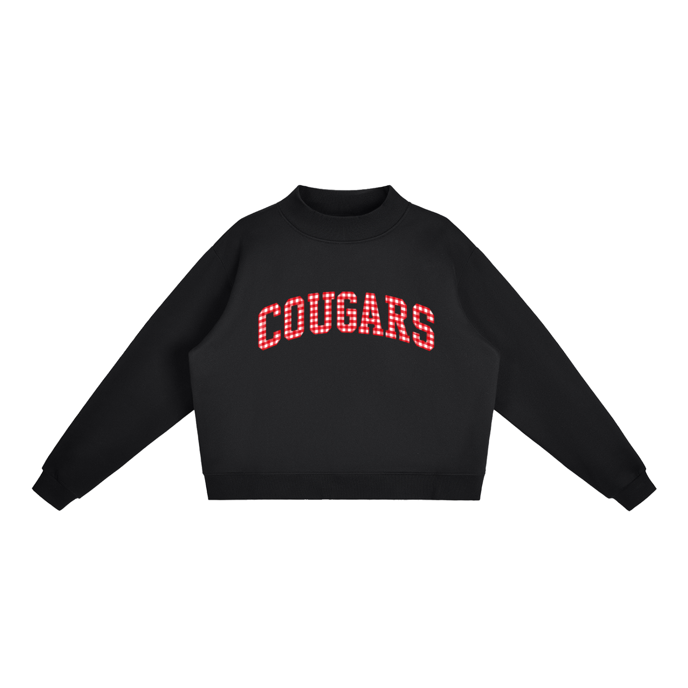 Essential Fleece Mock-Neck Crew Sweatshirt