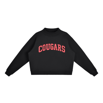 Essential Fleece Mock-Neck Crew Sweatshirt