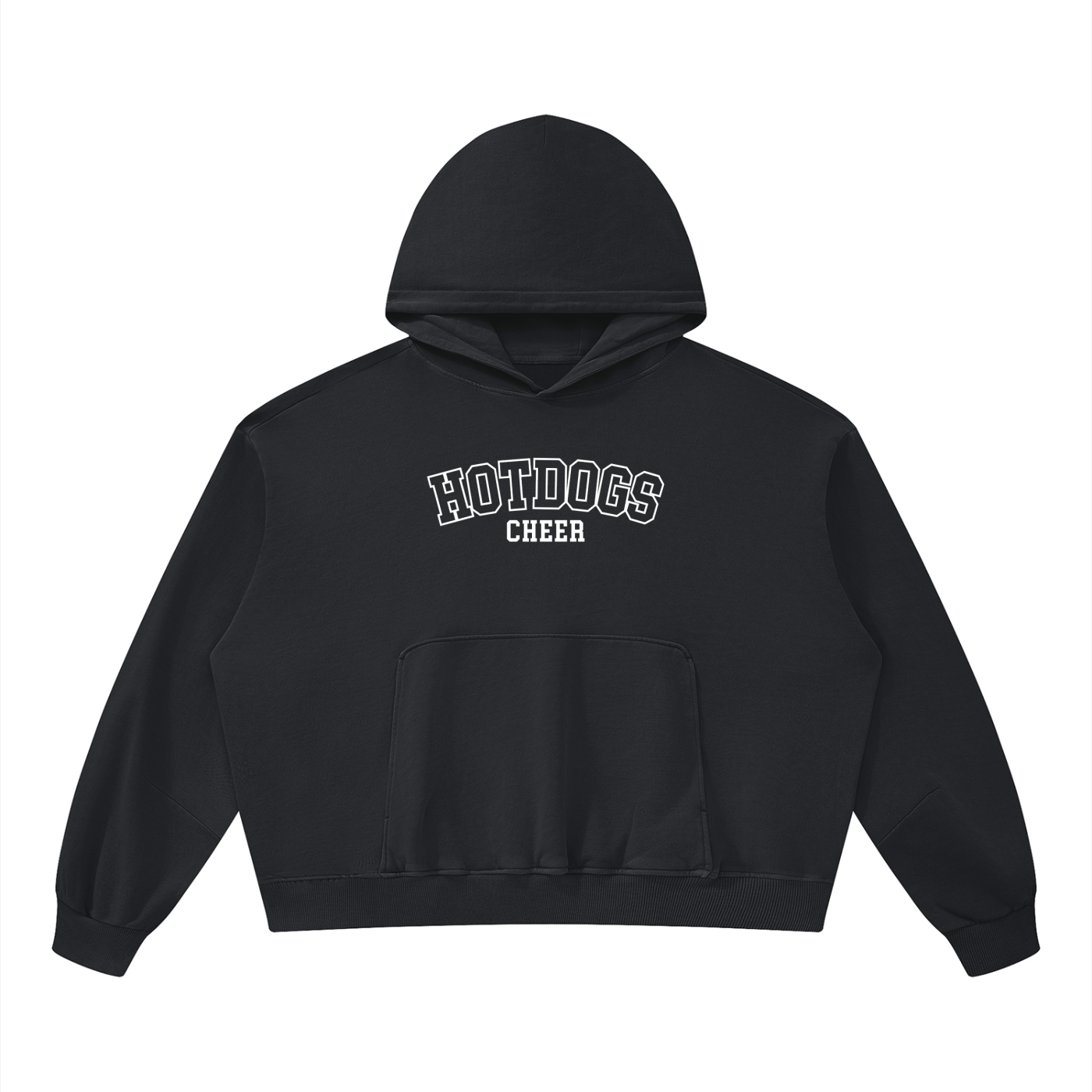 Hotdogs Boxy Vintage Washed Hoodie