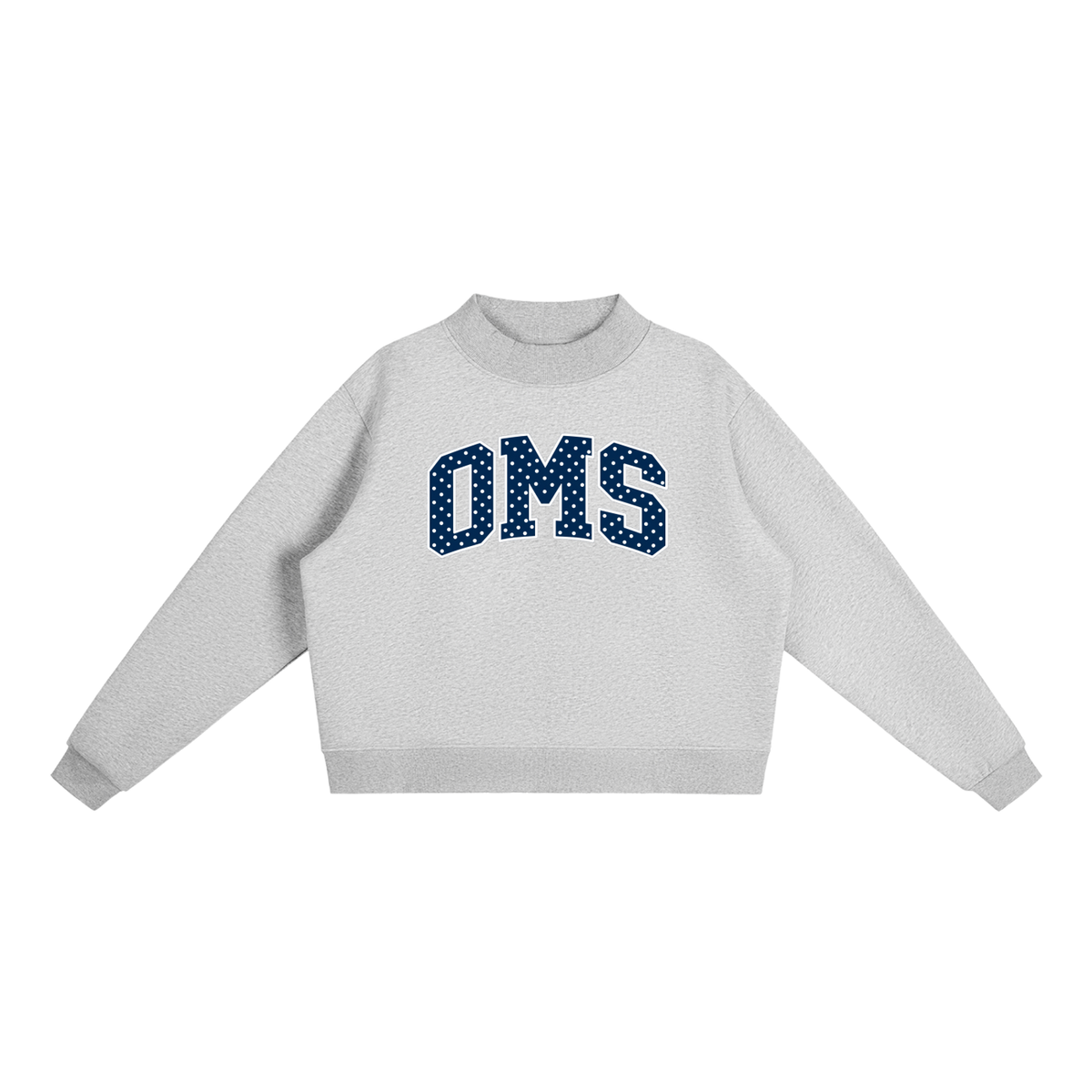 Essential Fleece Mock-Neck Crew Sweatshirt