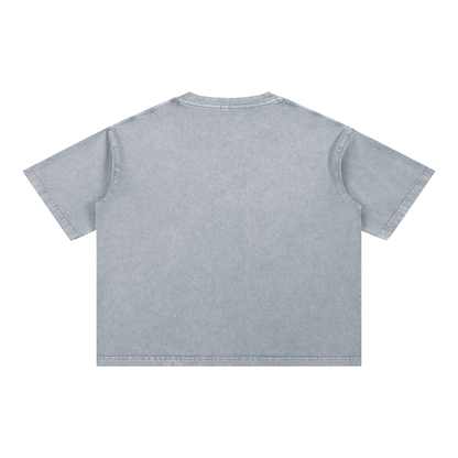 Basic 2 White Simi Valley Mineral Wash Boxy Cotton T-Shirt
