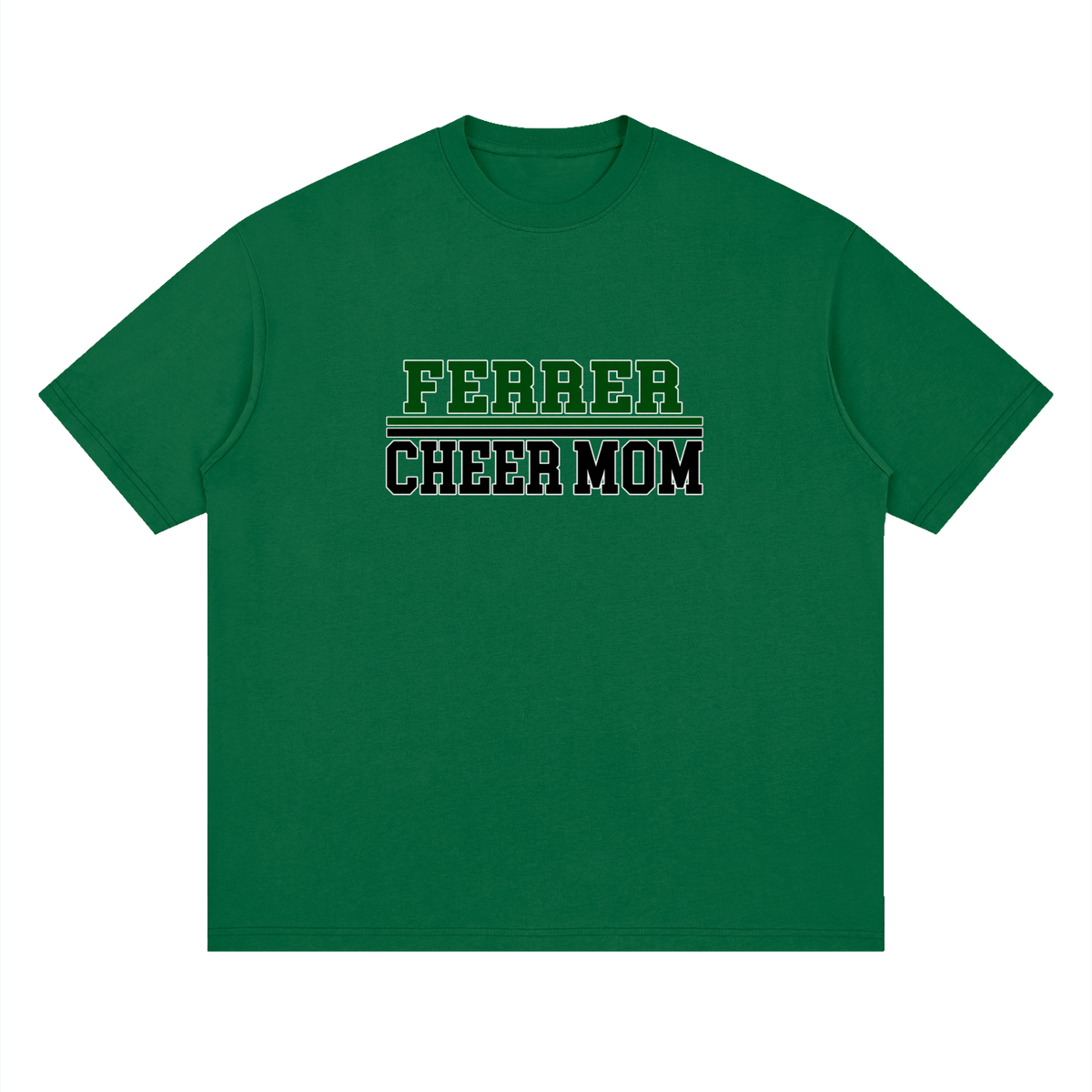 Cheer Mom Streetwear Loose Drop Shoulder T-Shirt
