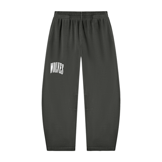 Washed Set Barrel Leg Sweatpants