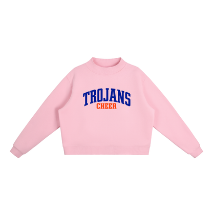 Basic 1 James Island Essential Fleece Mock-Neck Crew Sweatshirt
