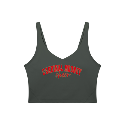 Cursive Cardinal Mooney Women's V-Neck Yoga Sports Bra