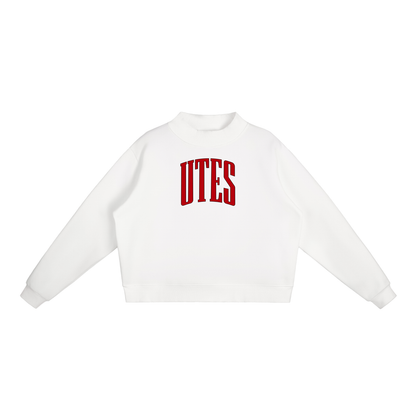 Varsity Utes Essential Fleece Mock-Neck Crew Sweatshirt