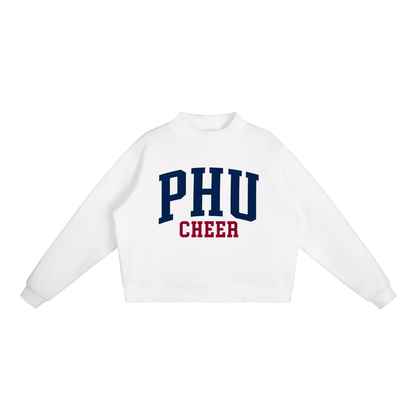 Basic 1 Palm Harbor Essential Fleece Mock-Neck Crew Sweatshirt (printed)