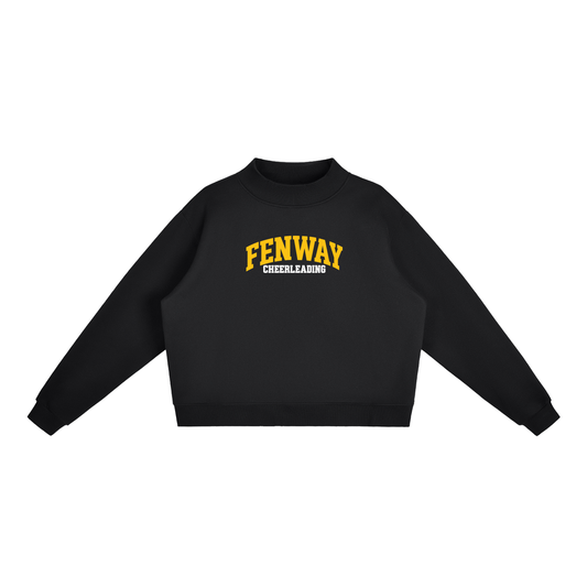 Basic 1 Fenway Essential Fleece Mock-Neck Crew Sweatshirt (printed)