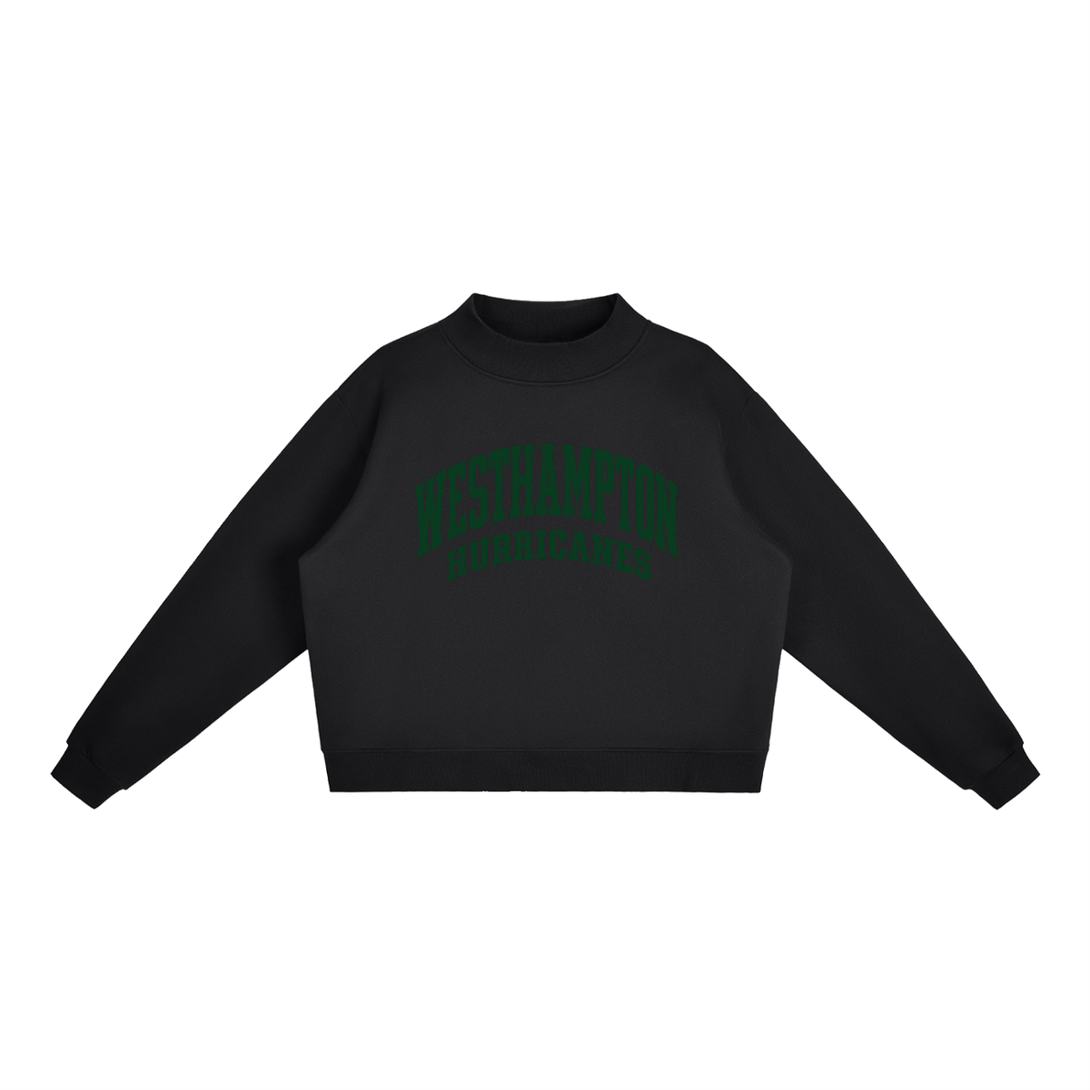Basic 2 Westhampton Essential Fleece Mock-Neck Crew Sweatshirt