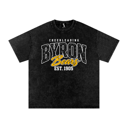 Vintage Byron Snow Washed Oversized Cotton T-Shirt