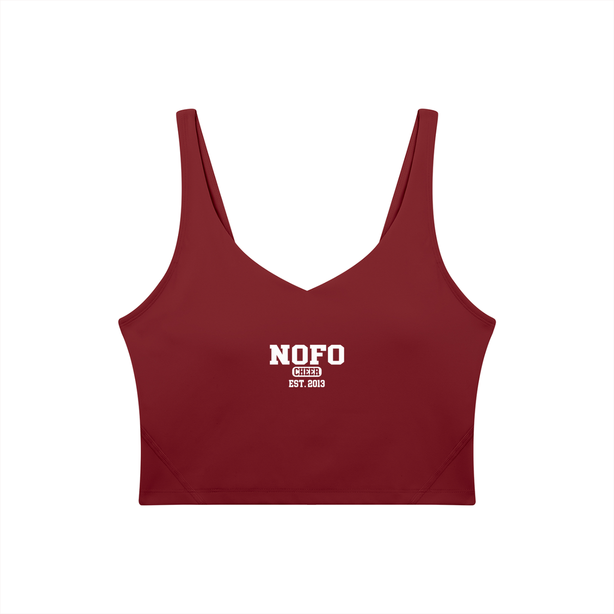 Old School North Fork Women's V-Neck Yoga Sports Bra