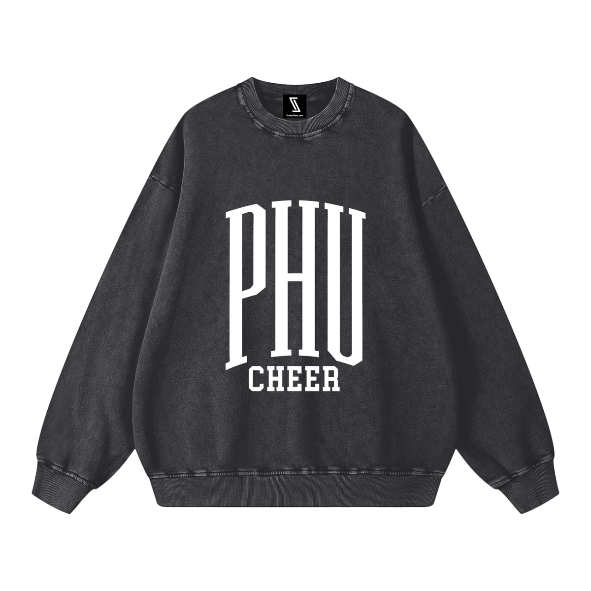 Basic 3 Palm Harbor Snow Washed Oversized Sweatshirt
