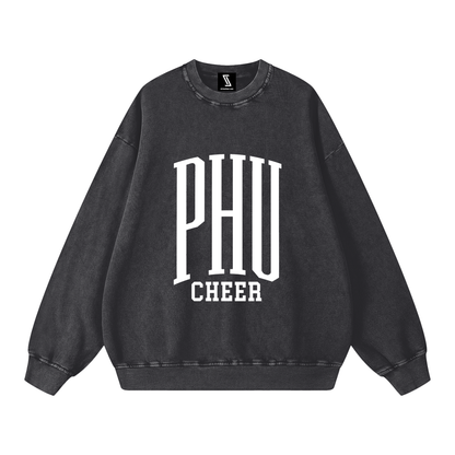 Basic 3 Palm Harbor Snow Washed Oversized Sweatshirt