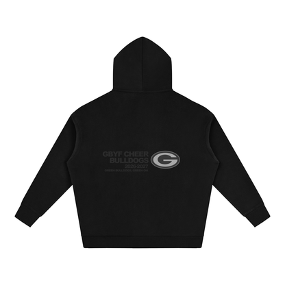 Vector Star Front Green Bulldogs Oversize Fleeced Hoodie