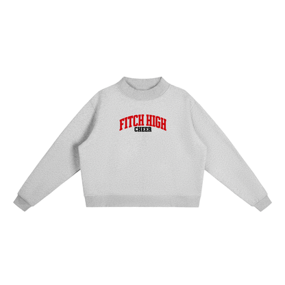 Basic 1 Fitch Essential Fleece Mock-Neck Crew Sweatshirt (printed)