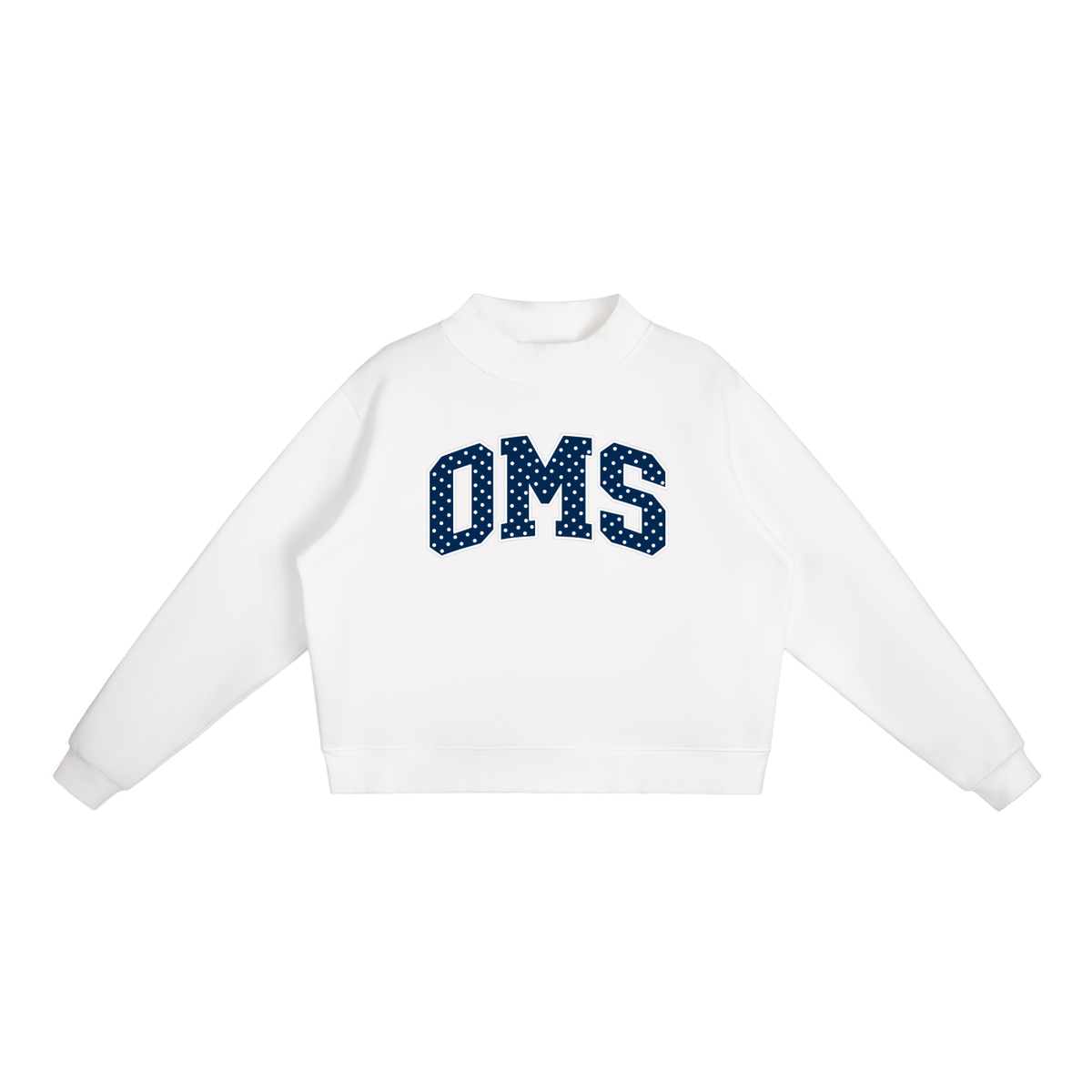 Essential Fleece Mock-Neck Crew Sweatshirt