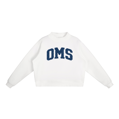 Essential Fleece Mock-Neck Crew Sweatshirt