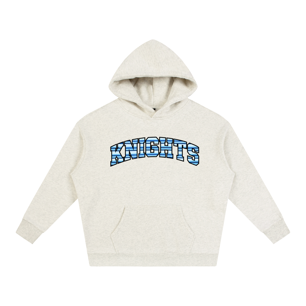 Striped Knights Oversize Fleeced Hoodie
