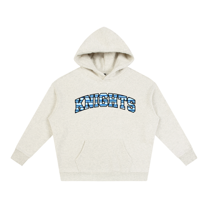 Striped Knights Oversize Fleeced Hoodie