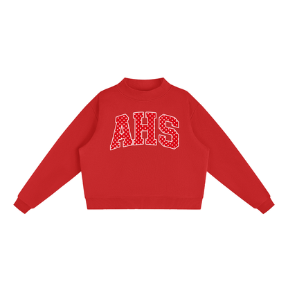 Essential Fleece Mock-Neck Crew Sweatshirt
