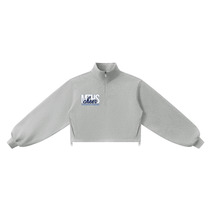 Mock-Neck Quarter-Zip Sweatshirt