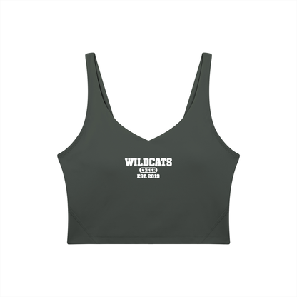 Old School Gladeville Women's V-Neck Yoga Sports Bra