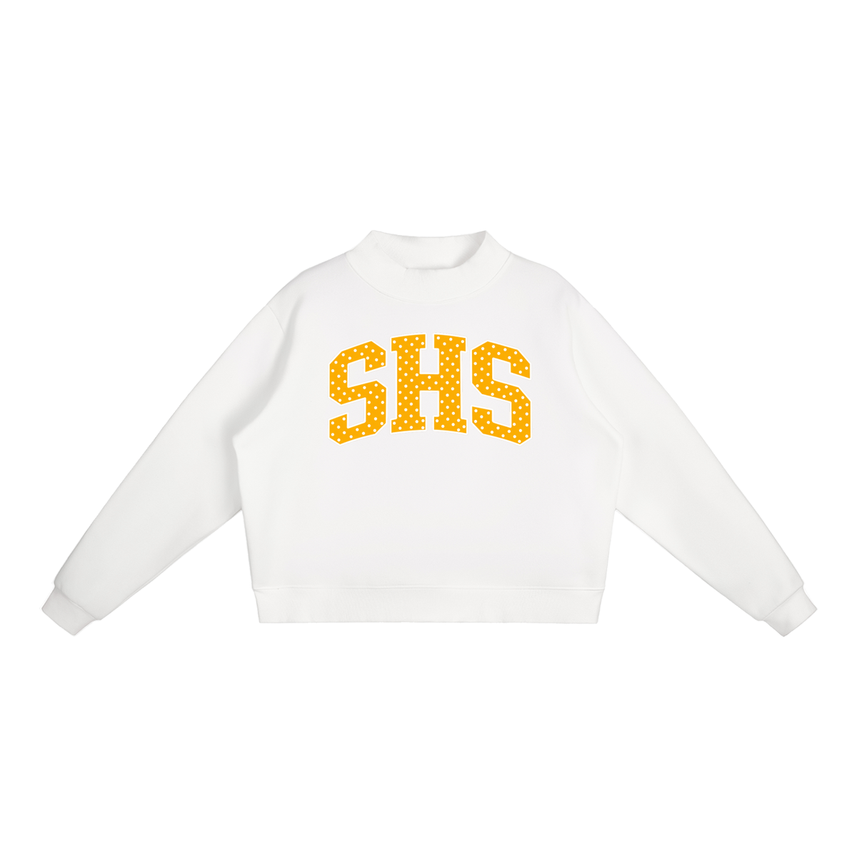 Essential Fleece Mock-Neck Crew Sweatshirt