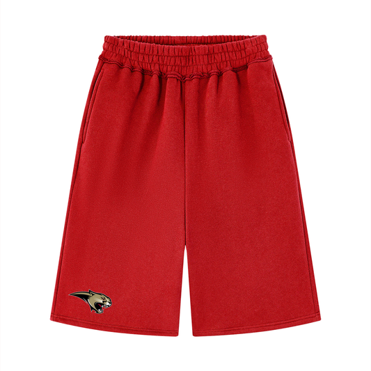 Unisex Raw Edge Fleece Shorts
