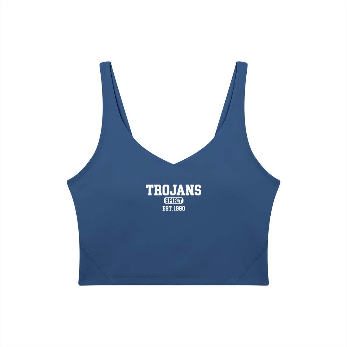 Old School Silver Valley Women's V-Neck Yoga Sports Bra