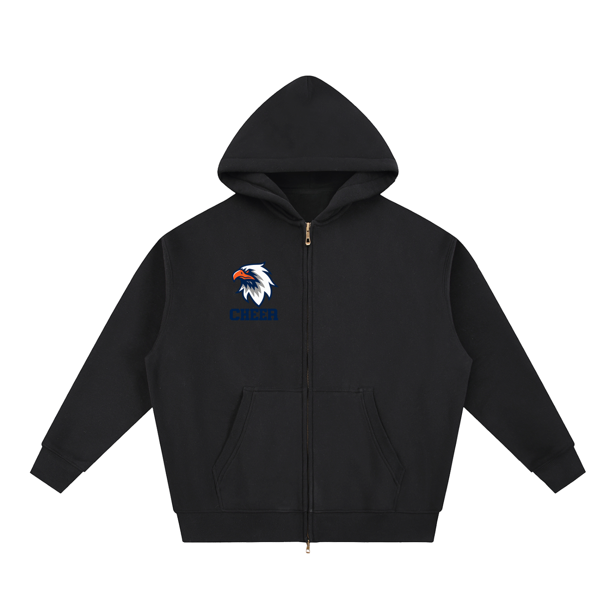 Simple Oakland Middle Essential Oversized Fleece Boxy Hoodie