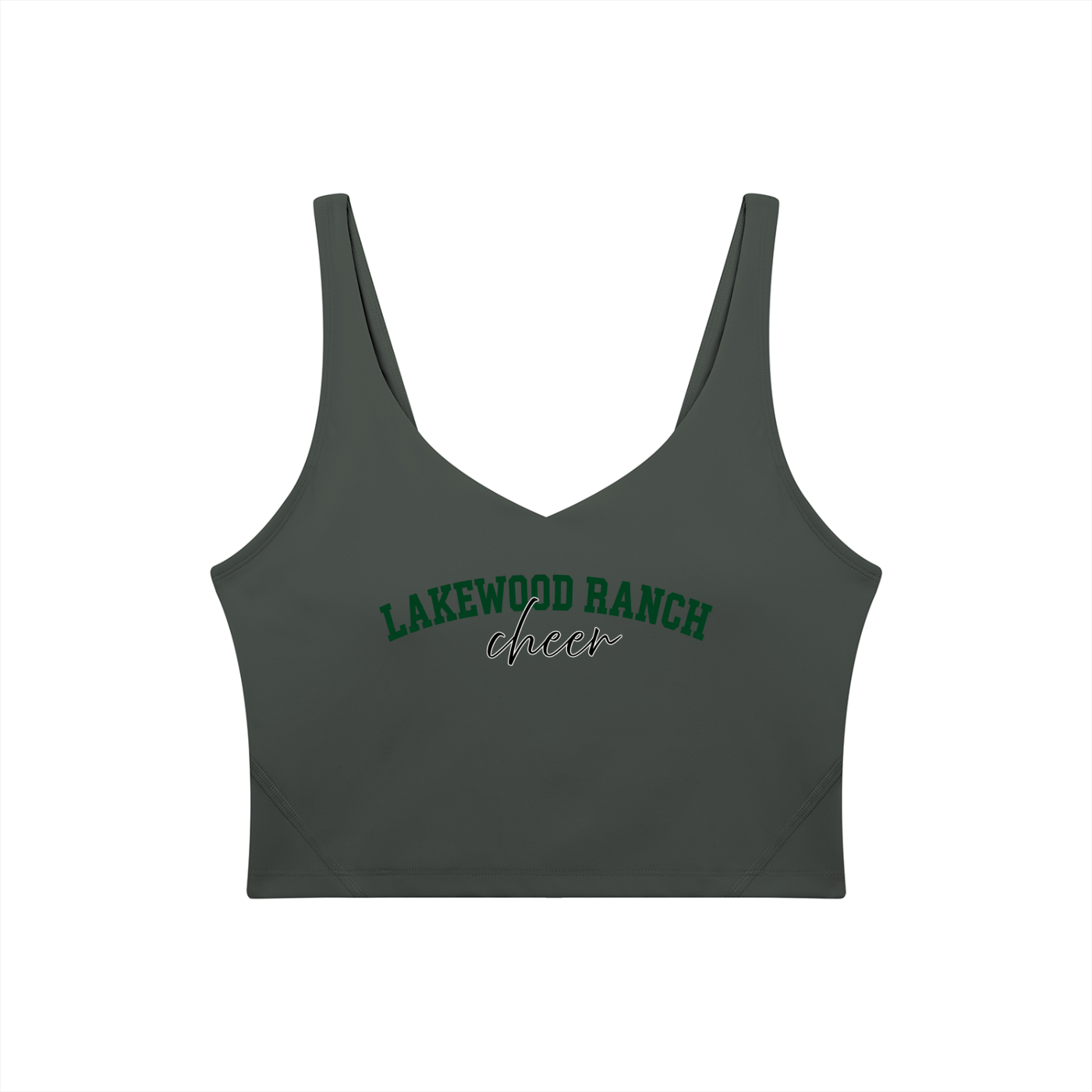 Cursive Lakewood Ranch Women's V-Neck Yoga Sports Bra